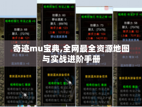 奇迹mu宝典,全网最全资源地图与实战进阶手册 奇迹mu宝典,全网最全资源地图与实战进阶手册