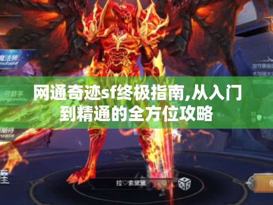 网通奇迹sf终极指南,从入门到精通的全方位攻略