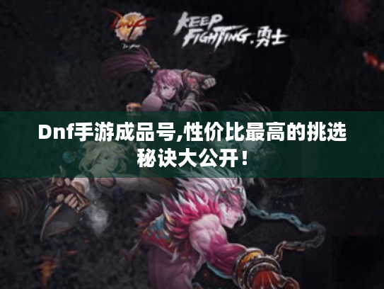 Dnf手游成品号,性价比最高的挑选秘诀大公开！