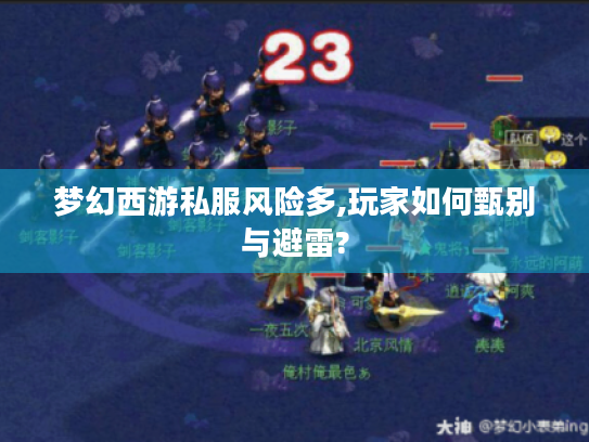 梦幻西游私服风险多,玩家如何甄别与避雷?