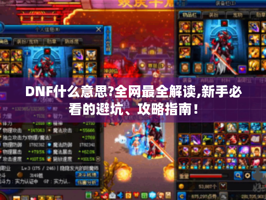 DNF什么意思?全网最全解读,新手必看的避坑、攻略指南！