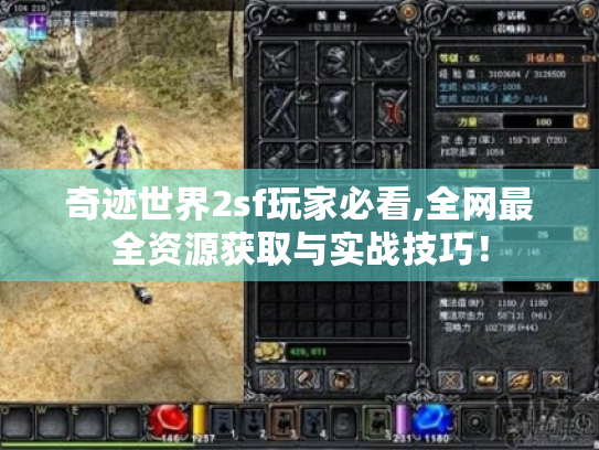 奇迹世界2sf玩家必看,全网最全资源获取与实战技巧！