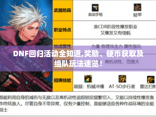 DNF回归活动全知道,奖励、硬币获取及组队玩法速览！