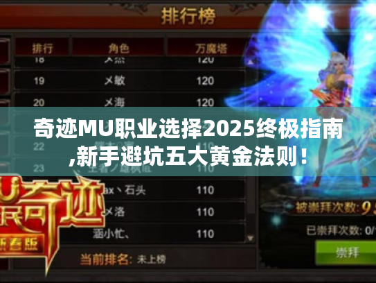 奇迹MU职业选择2025终极指南,新手避坑五大黄金法则！
