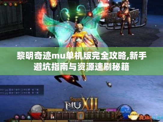 黎明奇迹mu单机版完全攻略,新手避坑指南与资源速刷秘籍 黎明奇迹mu单机版完全攻略,新手避坑指南与资源速刷秘籍