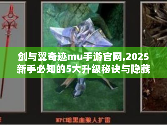 剑与翼奇迹mu手游官网,2025新手必知的5大升级秘诀与隐藏资源地图