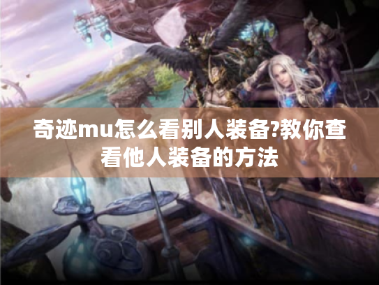 奇迹mu怎么看别人装备?教你查看他人装备的方法