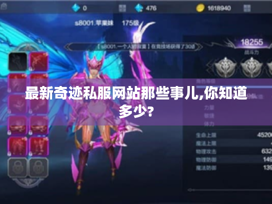 最新奇迹私服网站那些事儿,你知道多少?