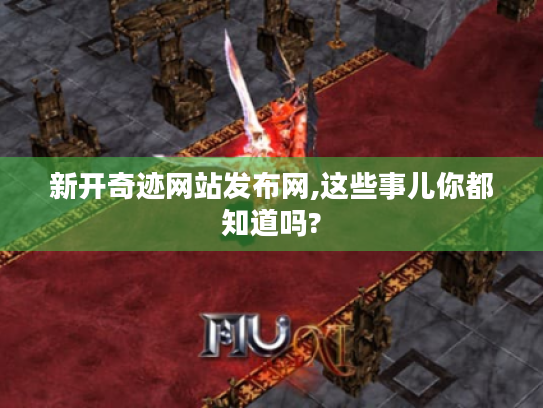 新开奇迹网站发布网,这些事儿你都知道吗?