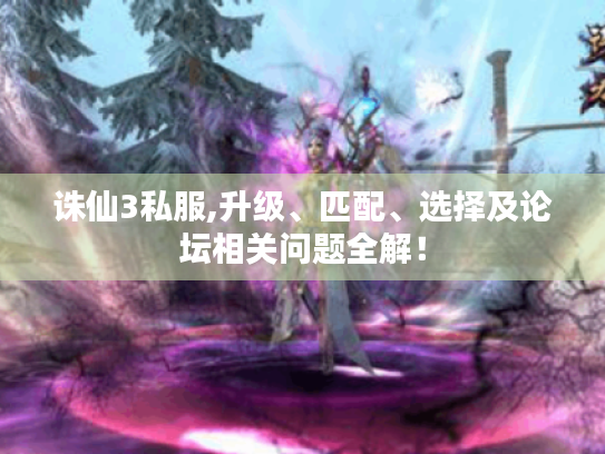 诛仙3私服,升级、匹配、选择及论坛相关问题全解！