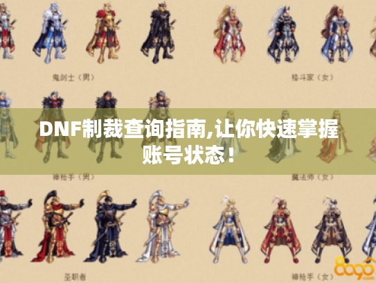 DNF制裁查询指南,让你快速掌握账号状态！