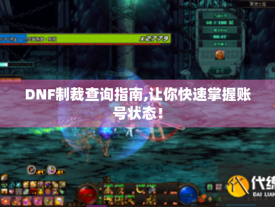 DNF制裁查询指南,让你快速掌握账号状态！