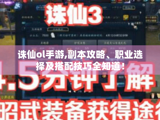 诛仙ol手游,副本攻略、职业选择及搭配技巧全知道! 诛仙ol手游,副本攻略、职业选择及搭配技巧全知道!