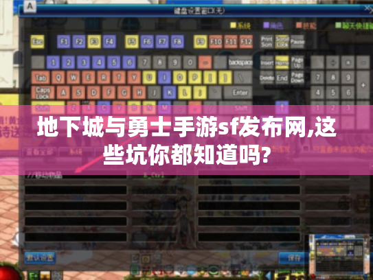 地下城与勇士手游sf发布网,这些坑你都知道吗?