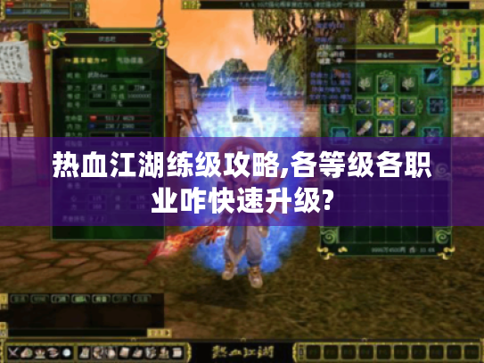 热血江湖练级攻略,各等级各职业咋快速升级?