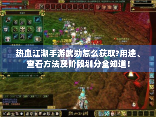 热血江湖手游武勋怎么获取?用途、查看方法及阶段划分全知道！