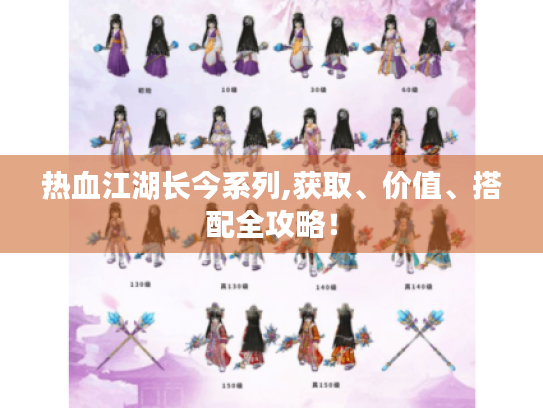 热血江湖长今系列,获取、价值、搭配全攻略！