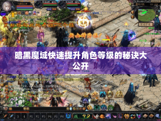 暗黑魔域快速提升角色等级的秘诀大公开