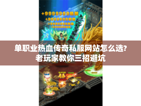 单职业热血传奇私服网站怎么选?老玩家教你三招避坑