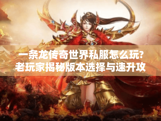 一条龙传奇世界私服怎么玩?老玩家揭秘版本选择与速升攻略