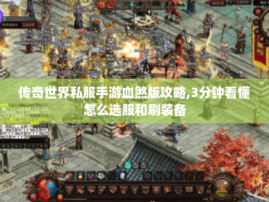传奇世界私服手游血煞版攻略,3分钟看懂怎么选服和刷装备