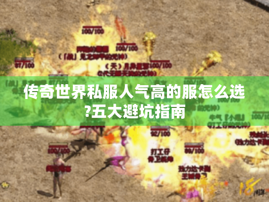 传奇世界私服人气高的服怎么选?五大避坑指南