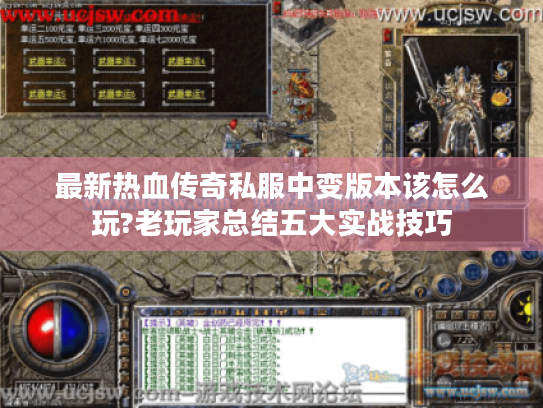 最新热血传奇私服中变版本该怎么玩?老玩家总结五大实战技巧 最新热血传奇私服中变版本该怎么玩?老玩家总结五大实战技巧