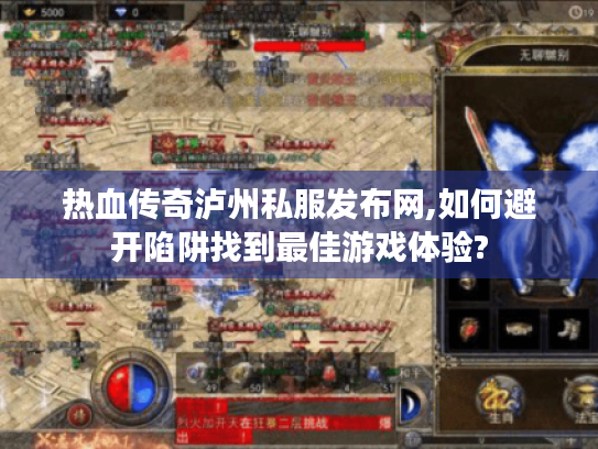 热血传奇泸州私服发布网,如何避开陷阱找到最佳游戏体验?
