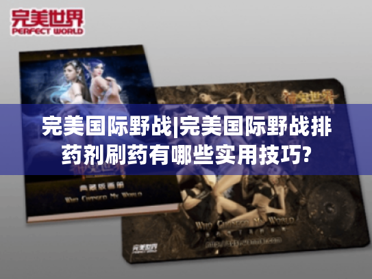 完美国际野战|完美国际野战排药剂刷药有哪些实用技巧? 完美国际野战|完美国际野战排药剂刷药有哪些实用技巧?