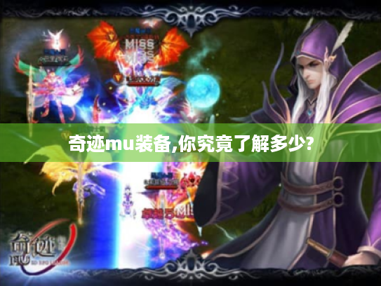 奇迹mu装备,你究竟了解多少?