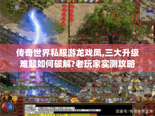 传奇世界私服游龙戏凤,三大升级难题如何破解?老玩家实测攻略