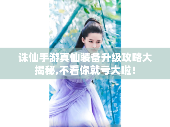 诛仙手游真仙装备升级攻略大揭秘,不看你就亏大啦！