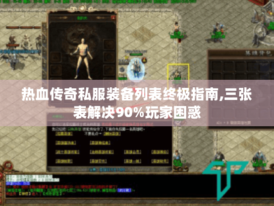 热血传奇私服装备列表终极指南,三张表解决90%玩家困惑 热血传奇私服装备列表终极指南,三张表解决90%玩家困惑