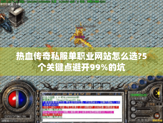 热血传奇私服单职业网站怎么选?5个关键点避开99%的坑 热血传奇私服单职业网站怎么选?5个关键点避开99%的坑