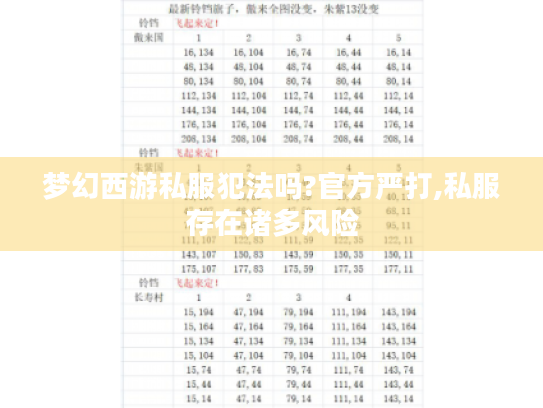 梦幻西游私服犯法吗?官方严打,私服存在诸多风险