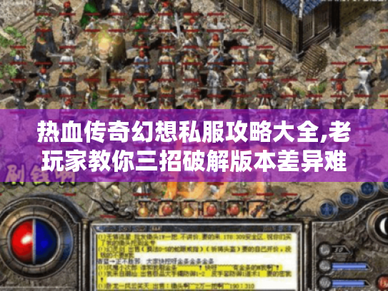 热血传奇幻想私服攻略大全,老玩家教你三招破解版本差异难题 热血传奇幻想私服攻略大全,老玩家教你三招破解版本差异难题