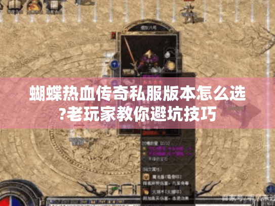 蝴蝶热血传奇私服版本怎么选?老玩家教你避坑技巧