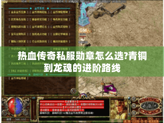 热血传奇私服勋章怎么选?青铜到龙魂的进阶路线 热血传奇私服勋章怎么选?青铜到龙魂的进阶路线