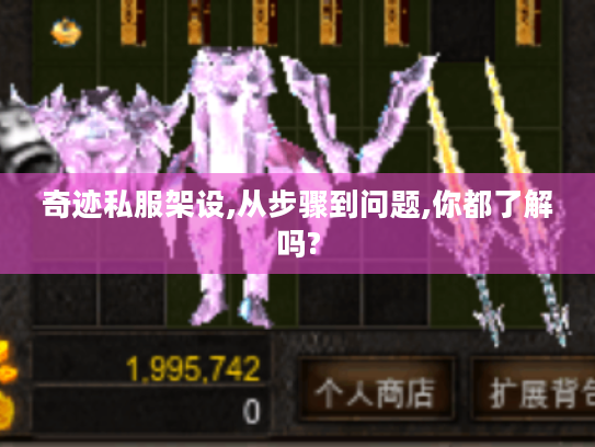 奇迹私服架设,从步骤到问题,你都了解吗?