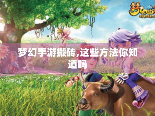 梦幻手游搬砖,这些方法你知道吗