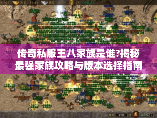 传奇私服王八家族是谁?揭秘最强家族攻略与版本选择指南 传奇私服王八家族是谁?揭秘最强家族攻略与版本选择指南