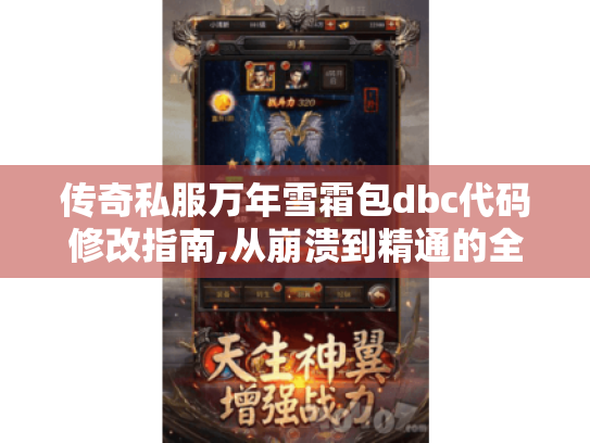 传奇私服万年雪霜包dbc代码修改指南,从崩溃到精通的全流程解析
