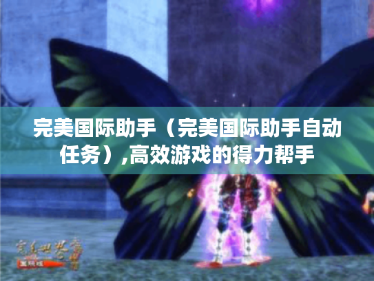 完美国际助手（完美国际助手自动任务）,高效游戏的得力帮手