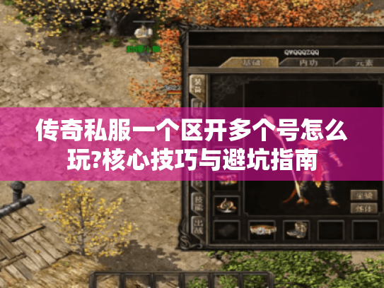 传奇私服一个区开多个号怎么玩?核心技巧与避坑指南 传奇私服一个区开多个号怎么玩?核心技巧与避坑指南