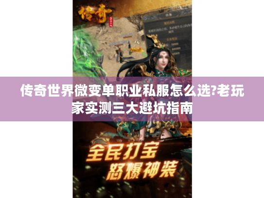 传奇世界微变单职业私服怎么选?老玩家实测三大避坑指南