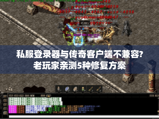 私服登录器与传奇客户端不兼容?老玩家亲测5种修复方案