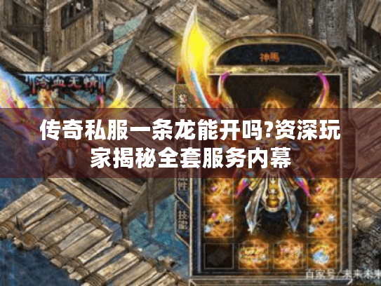 传奇私服一条龙能开吗?资深玩家揭秘全套服务内幕 传奇私服一条龙能开吗?资深玩家揭秘全套服务内幕