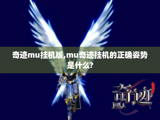 奇迹mu挂机版,mu奇迹挂机的正确姿势是什么?