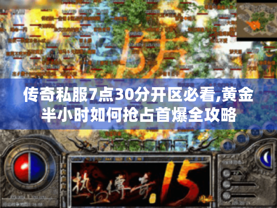 传奇私服7点30分开区必看,黄金半小时如何抢占首爆全攻略 传奇私服7点30分开区必看,黄金半小时如何抢占首爆全攻略