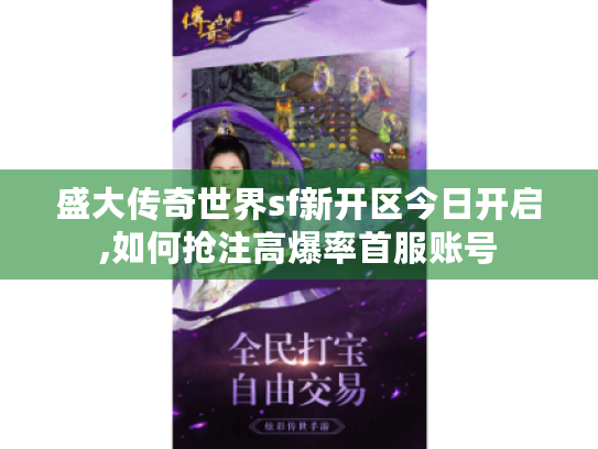 盛大传奇世界sf新开区今日开启,如何抢注高爆率首服账号